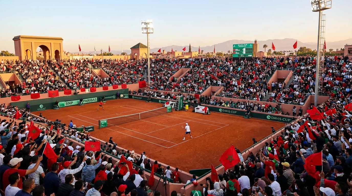 デビスカップ・モロッコ対コロンビア戦、ボトル投げ込み事件で騒然