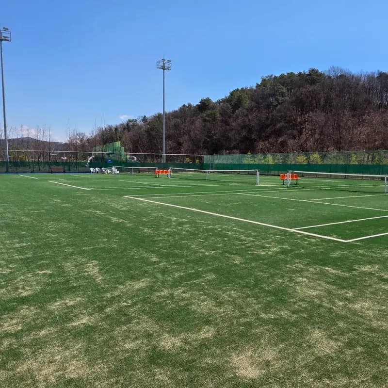 Nambang Tennis Court in Yangju: The Best Artificial Grass Court in a Peaceful Park
